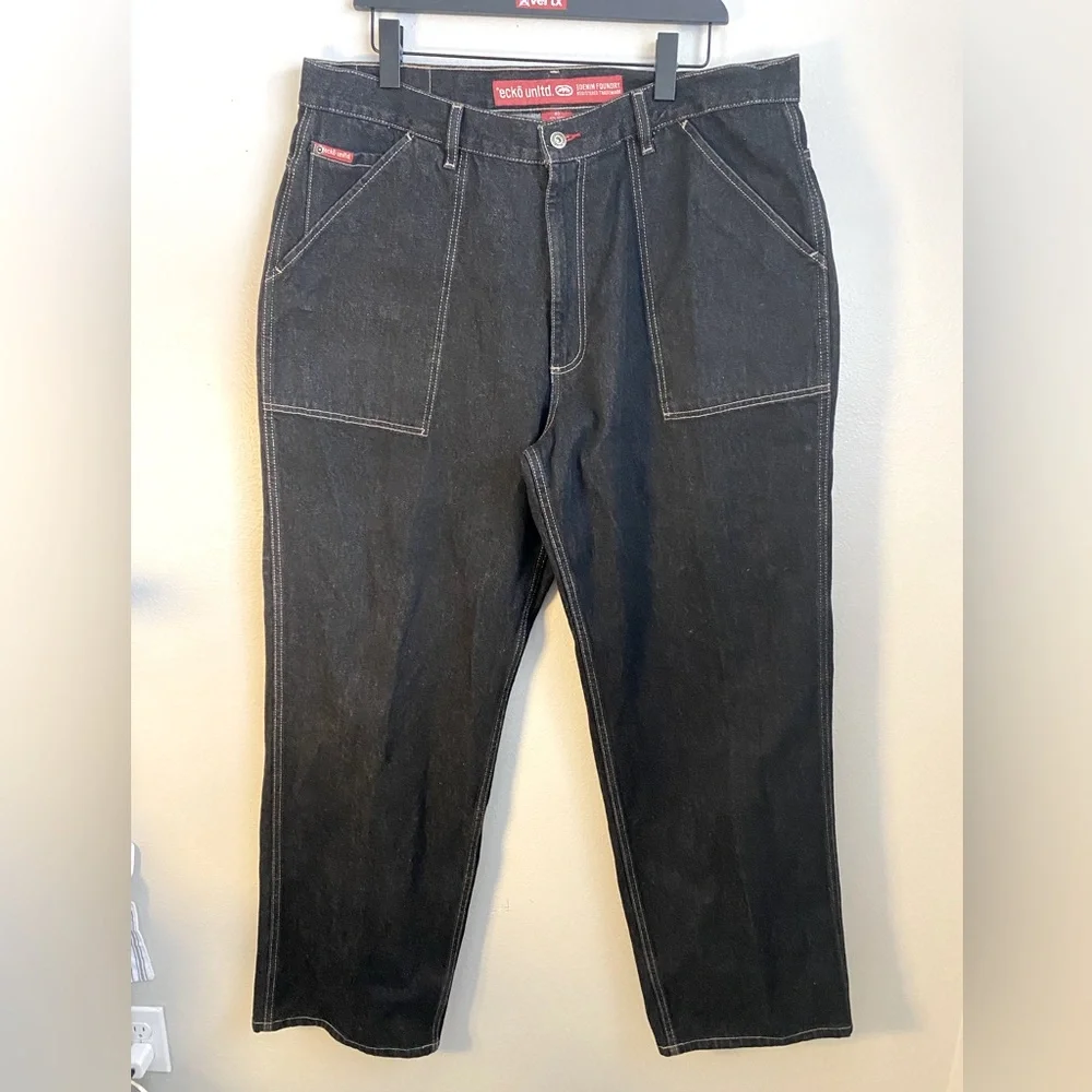 Y2K ECKO‎ unlimited Men's Black Jeans size 40